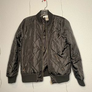 Black bomber jacket